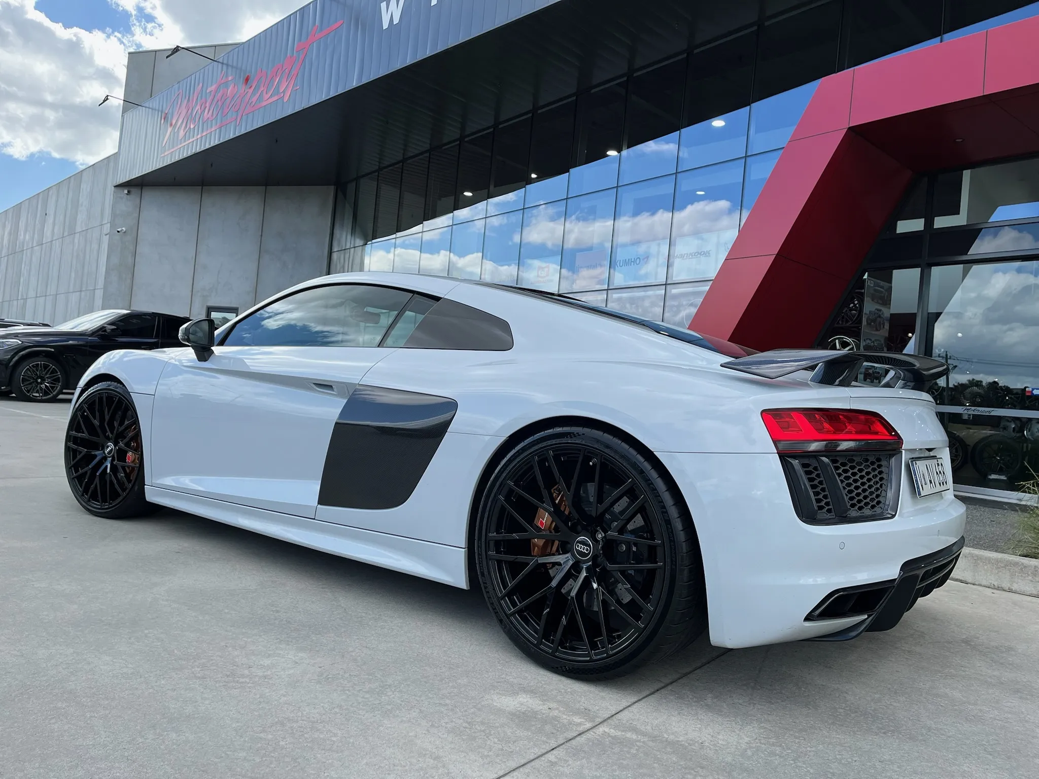 AUDI R8 with CUSTOM R8-17 20x9 AND 21x11 WHEELS