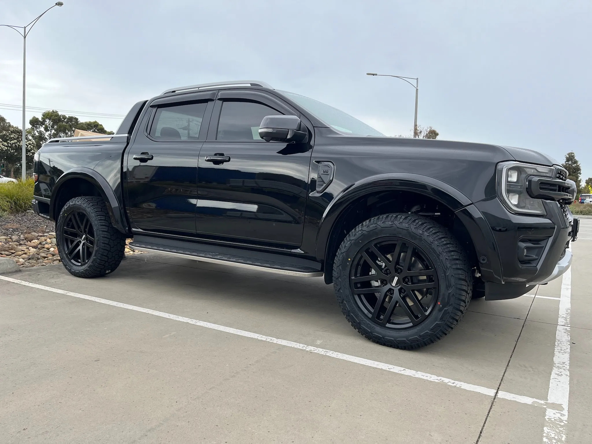 Ford Ranger Next Gen With Blade Raptor Ii Wheels 20x9 Matte Black