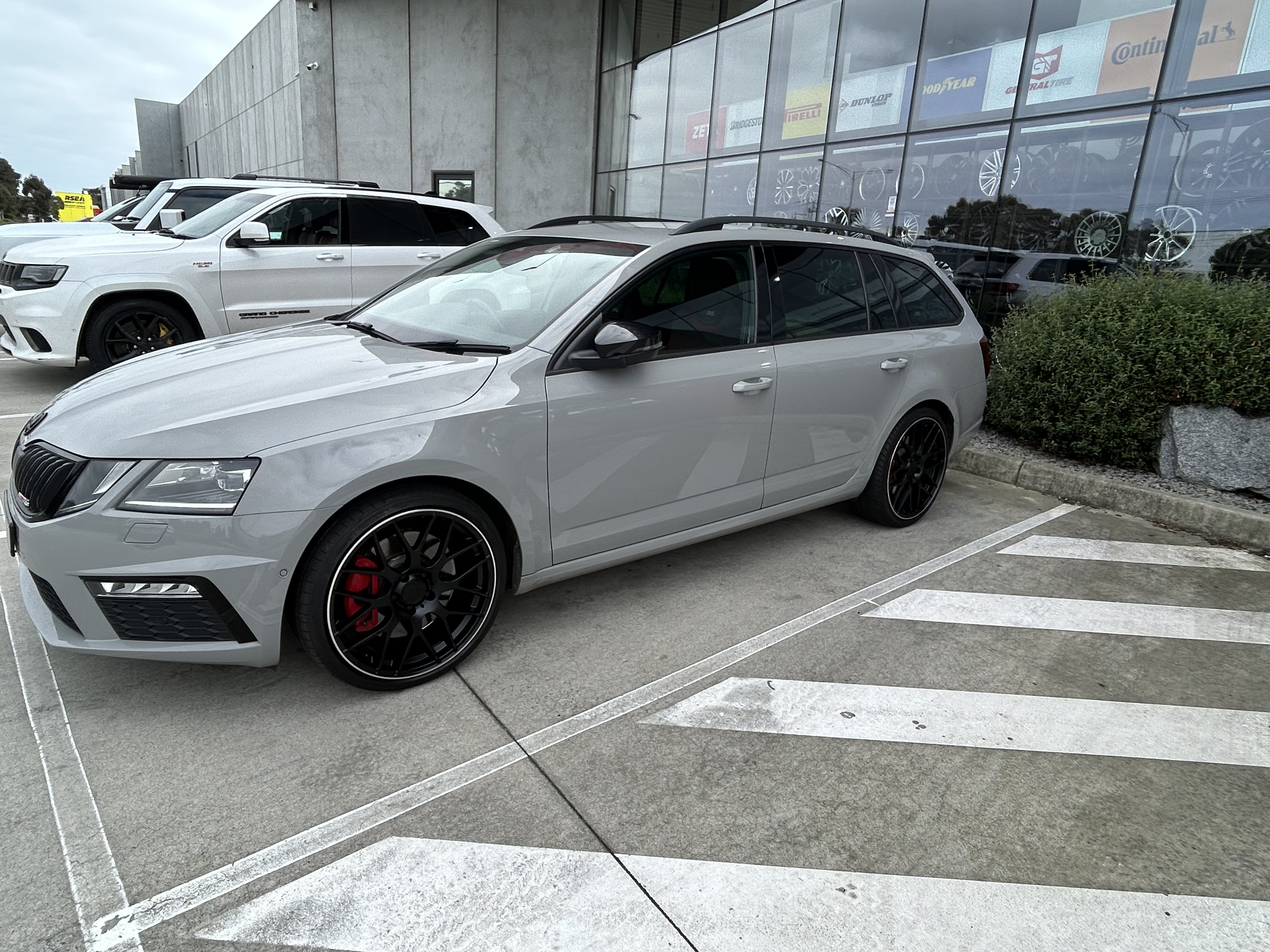 SKODA OCTAVIA WITH M-01 MATTE BLACK WHEELS | SKODA