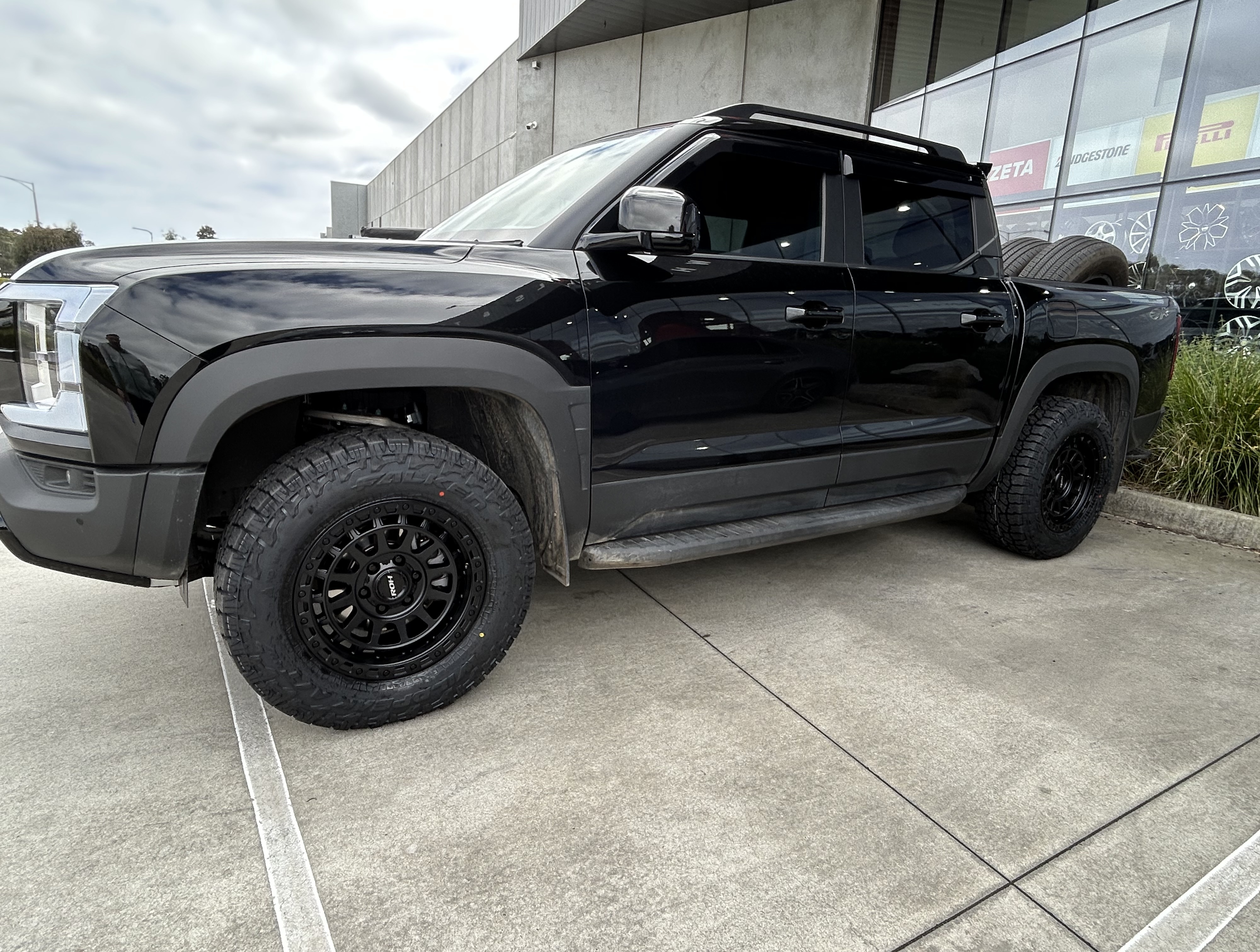 BYD SHARK WITH MATTE BLACK ROH ASSAULT WHEELS