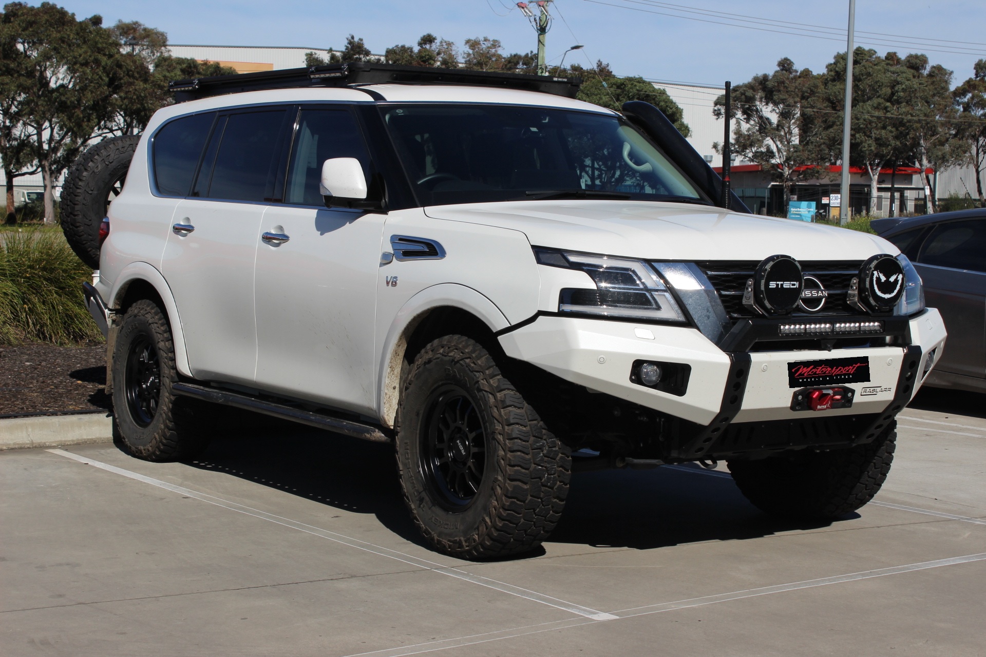NISSAN PATROL WITH MATTE BLACK ROH ARC WHEELS |  | NISSAN