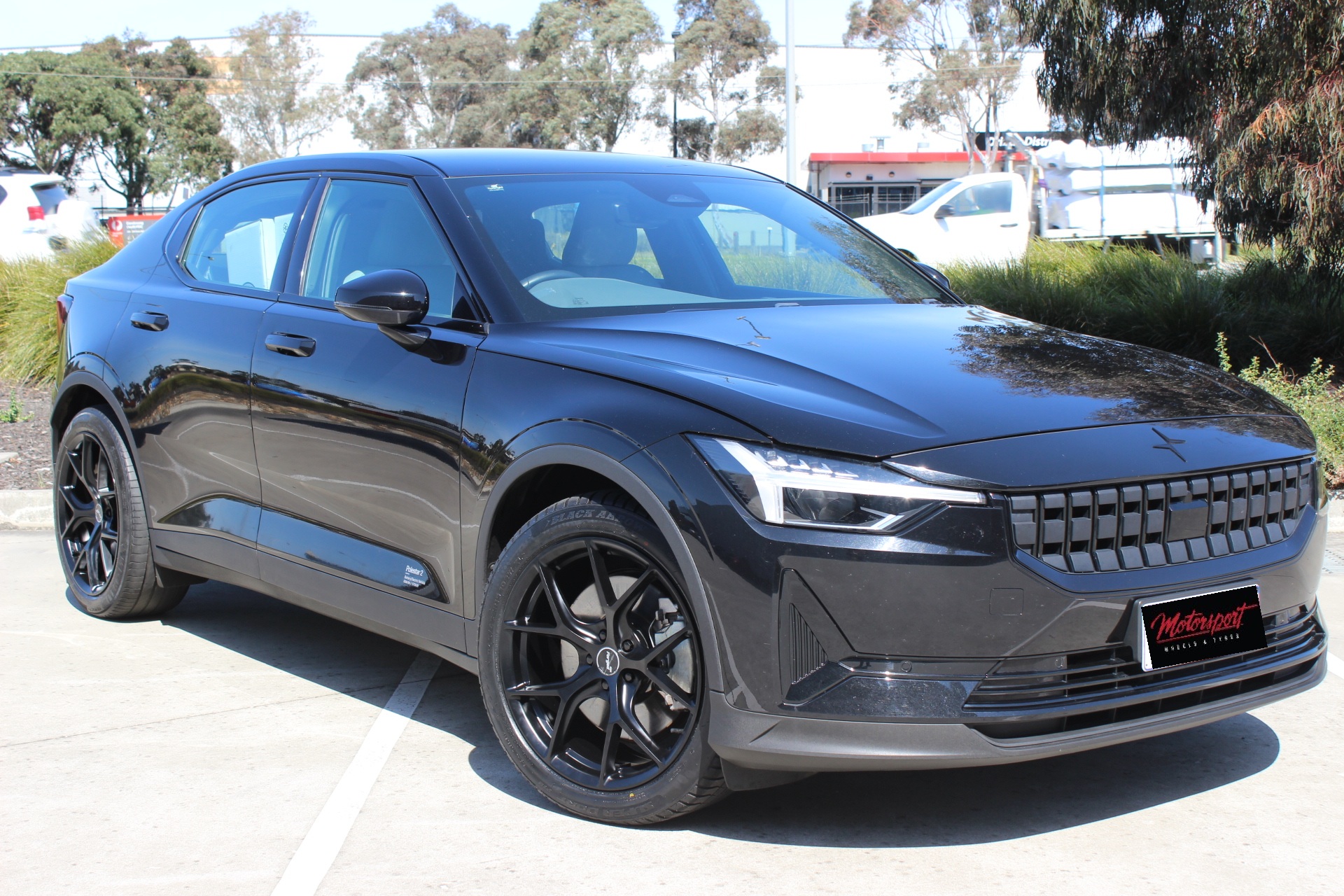 POLESTAR 2 WITH OX F01 FLAT BLACK WHEELS |  | POLESTAR
