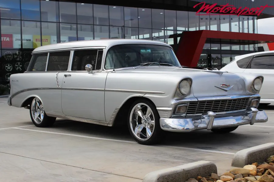 1956 CHEVY 210 WITH 18X8 STREETER WHEELS |  | CHEV