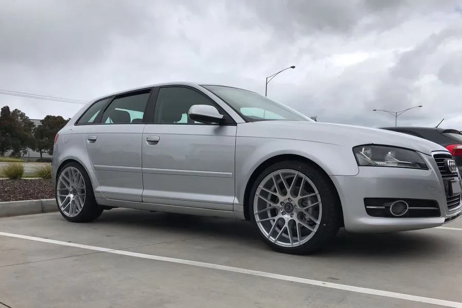 AUDI A3 WITH 19 INCH HR RACING H-1060 WHEELS |  | AUDI