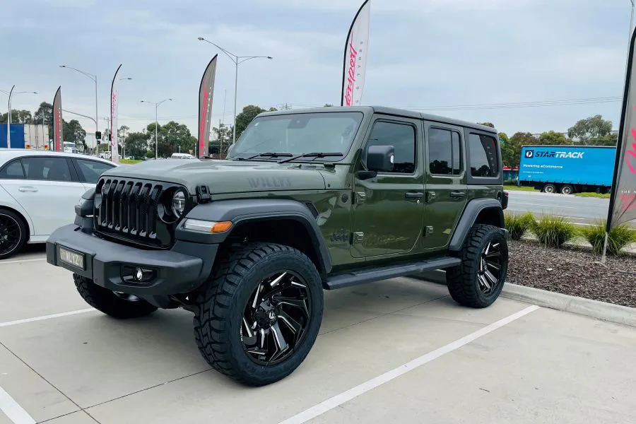 JEEP WRANGLER with FUEL REACTION 22 inch WHEELS |  | JEEP