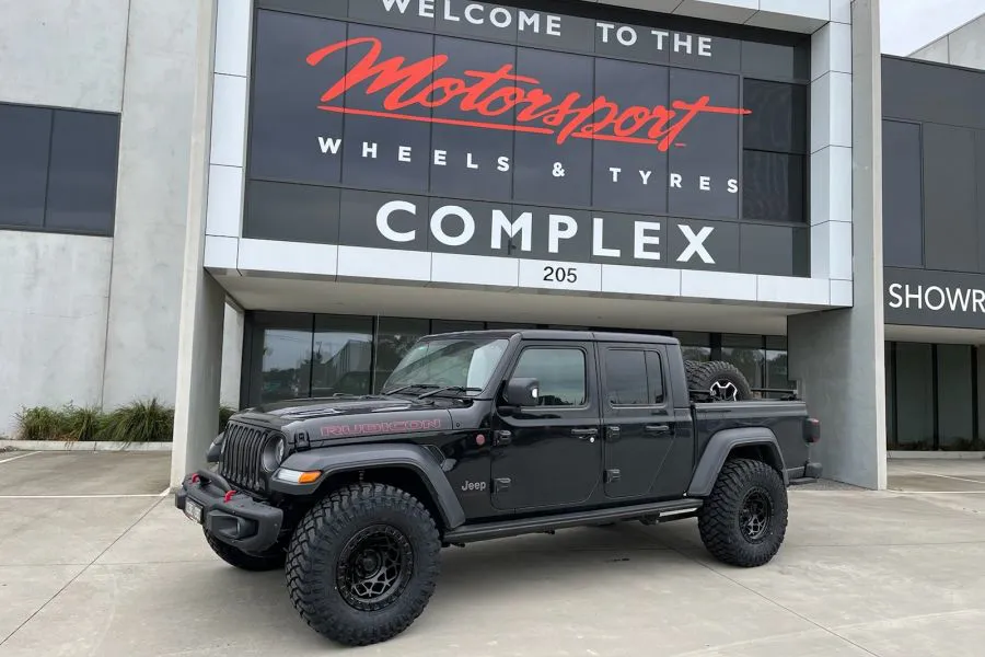 JEEP GLADIATOR with FUEL UNIT 17X9 and MAXXIS RAZR MT772 |  | JEEP
