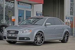 AUDI A4 WITH HUSSLA DIRECTIONALS |  | AUDI 