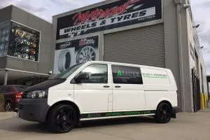VW TRANSPORTER fitted with 18