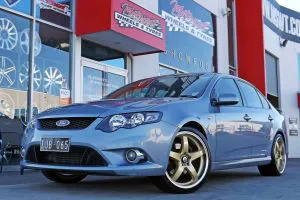 FORD FG FALCON WITH 20INCH R1 WHEELS IN GOLD  |  | FORD 