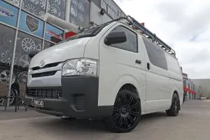 TOYOTA HI ACE WITH 20 INCH KMC 677 WHEELS  |  | TOYOTA 