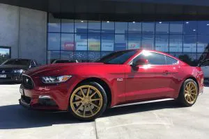 FORD MUSTANG with 19 inch Goldtastic KOYA SF04 Wheels |  | FORD