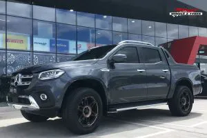 MERCEDES BENZ X WITH 20X9 KMC SPY II WHEELS | MERCEDES