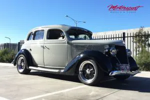 FORD HOT ROD 1936 with 17 INCH AMERICAN RACING VN511 (SALT FLAT) Wheels | FORD