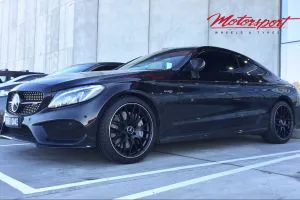 MERCEDES BENZ C43 WITH  19 INCH HR RACING M-01 WHEELS | MERCEDES