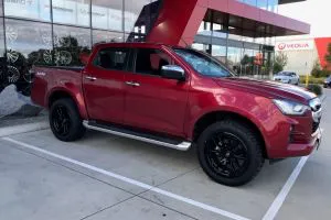 ISUZU DMAX with 20 inch FUEL REBEL wheels in Matte Black | ISUZU